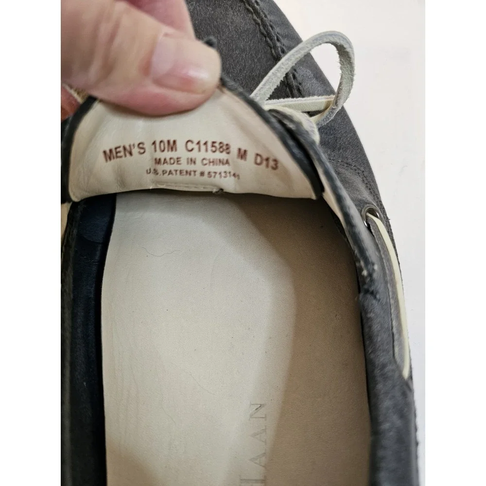 Cole Haan Yacht Club Mens Size 10M Acid‎ Wash Blue/Gray Leather Loafer